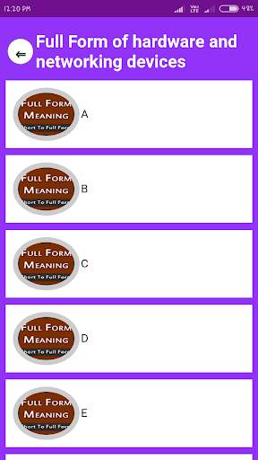 Full Form of Short Words screenshot 2