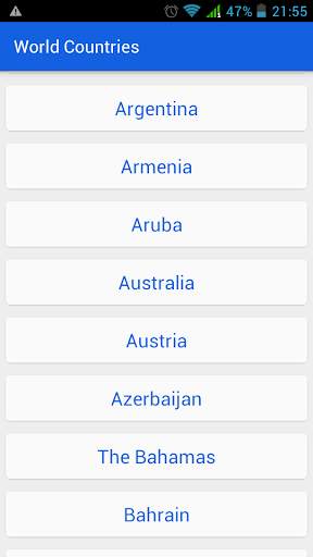 World Countries screenshot 1