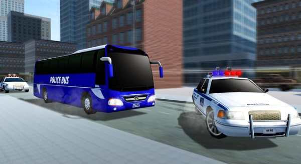 Polisi Bus Driving Sim 2018 - Tawanan Transporter screenshot 9