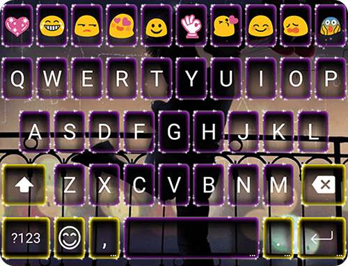 Kiss Love Emoji Keyboard Theme screenshot 6