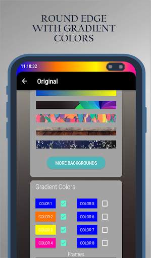 Status Bar & Notch Custom Colors and Backgrounds💙 screenshot 3