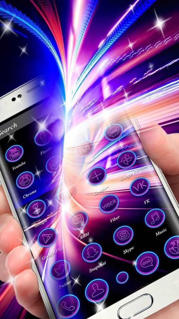 Blue Purple Neon Light Theme screenshot 3