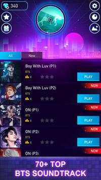 BTS Road Tiles: KPOP Colour Ball Dancing Road Run! screenshot 1