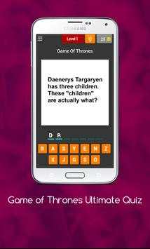 Quiz for Game of Thrones Bonus screenshot 1