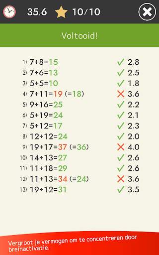 Mentale berekening (Wiskunde) screenshot 13