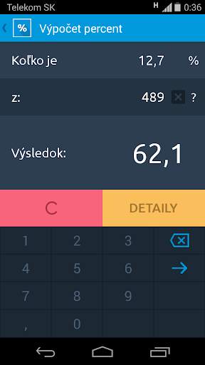 KROS Percentá скриншот 2