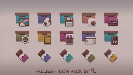 Fallies Icon pack - Chocolat screenshot 5