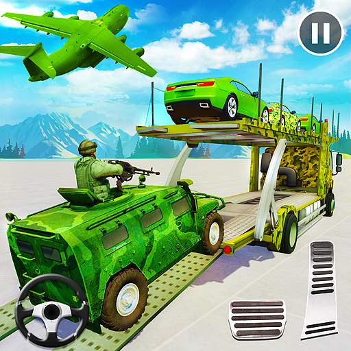 Army Car Transporter 2019 : Airplane Pilot Games 1.2