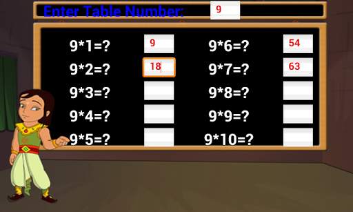 Bheem - Multiplication Tables screenshot 5