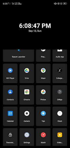Square Pixel - Minimalist Launcher screenshot 2
