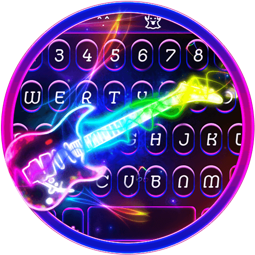 Neon Guitar Keyboard Skin icon
