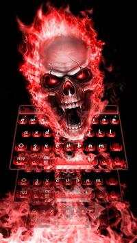 Red Flame Skeleton Keyboard screenshot 2