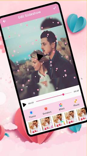 Romantic Love Photo Video Maker screenshot 1