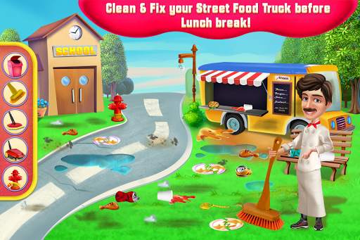 School Food Truck Cooking and Cleaning screenshot 1