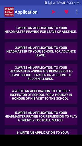 Letter & Application writing screenshot 3