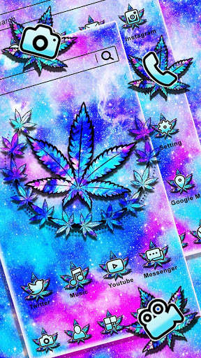 Colorful WeedTemas parede HD screenshot 2