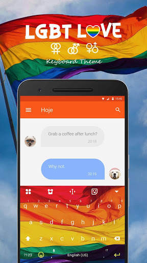 Keyboard Theme for LGBT Love screenshot 1