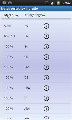 Trumpet Fingering Trainer Demo screenshot 4