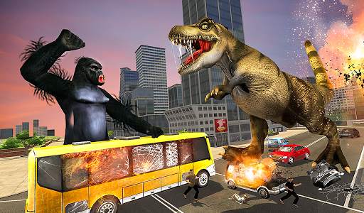 Monster Dino Vs King Kong-City Rampage Simulator screenshot 10