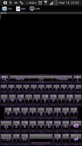 AI Keyboard Theme Frame Purpl screenshot 1