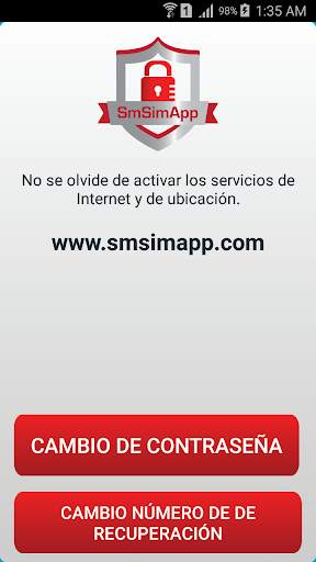 SmSimApp Anti Theft screenshot 1