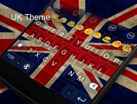 UK Theme -Kitty Emoji Keyboard screenshot 5