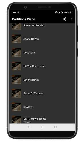 Partitions Musique Piano screenshot 2