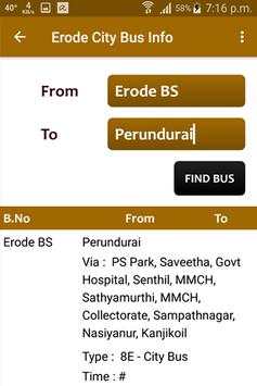 Erode Bus Info screenshot 5