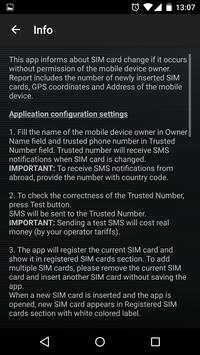 SIM Card Change Notifier 7 تصوير الشاشة