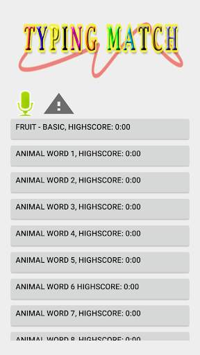 Typing Match Game скриншот 1