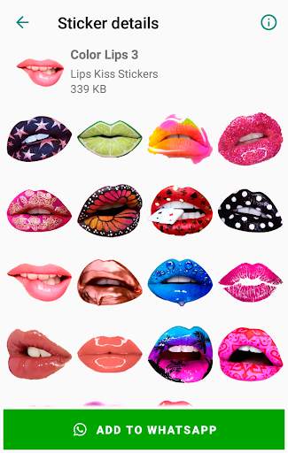 Lips Kiss Stickers for WhatsApp 💋 WAStickerApps screenshot 5