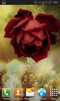 Beautiful Red Rose LWP स्क्रीनशॉट 2