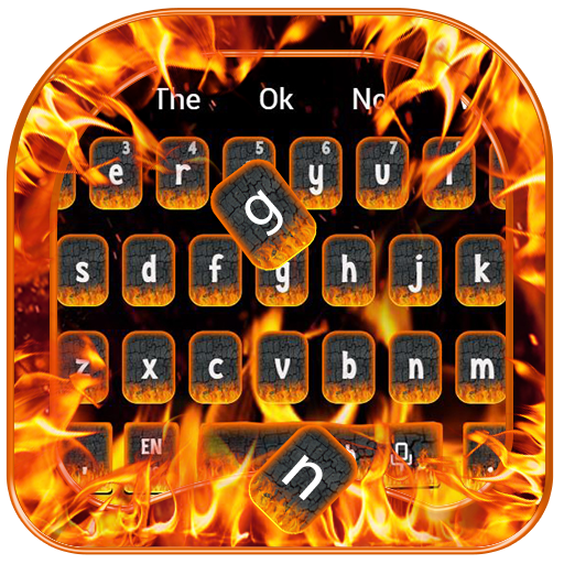Burning Fire Keyboard Theme icon