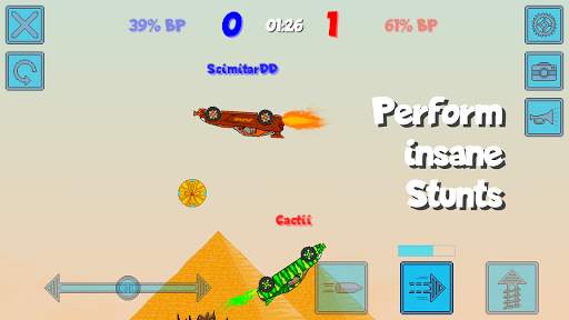 Pixel Boost League - 2D Rocket Powered Car Soccer स्क्रीनशॉट 4