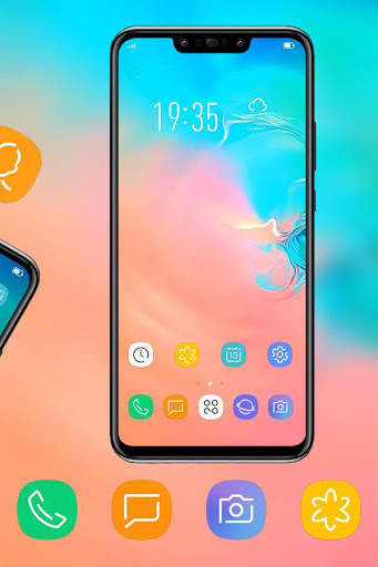 Abstract theme Colorful art Galaxy S10 screenshot 3