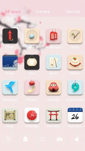 (FREE) Oriental Goods GO Launcher Theme screenshot 2