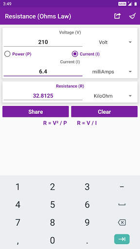 My Electrical Calculator screenshot 3