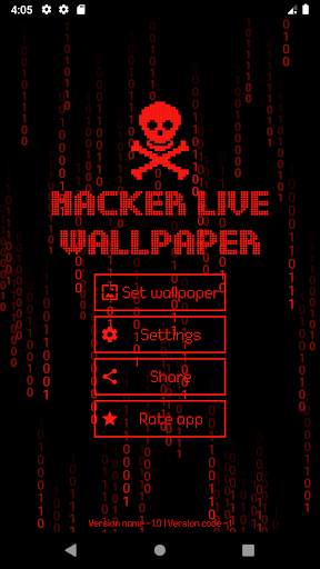 Hacker Live Wallpaper Matrix ☠ screenshot 2