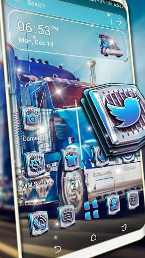 Blue Truck Launcher Theme screenshot 1