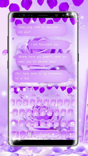 Purple Rose Keyboard screenshot 1