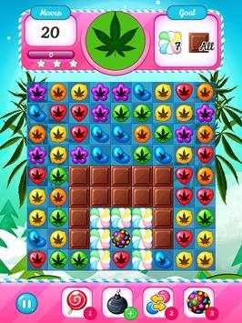 Weed Crush Match 3 Puzzle screenshot 2