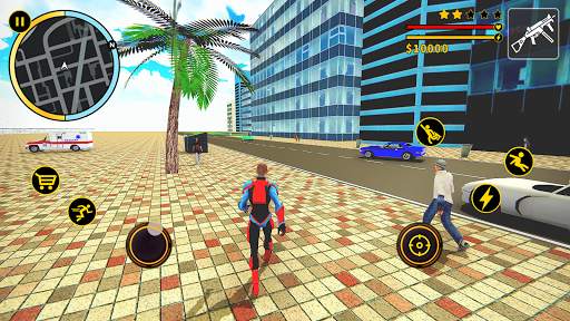 Flying Spider Super Hero - Vegas Crime City Battle स्क्रीनशॉट 6