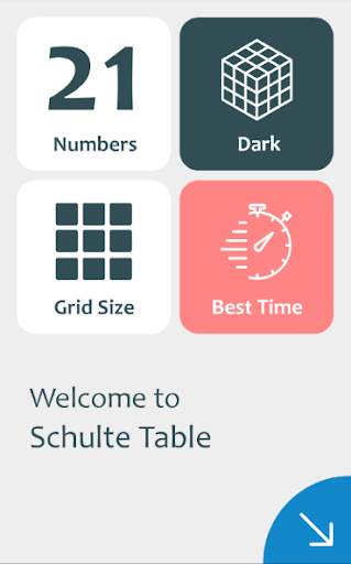 Schulte Table screenshot 1