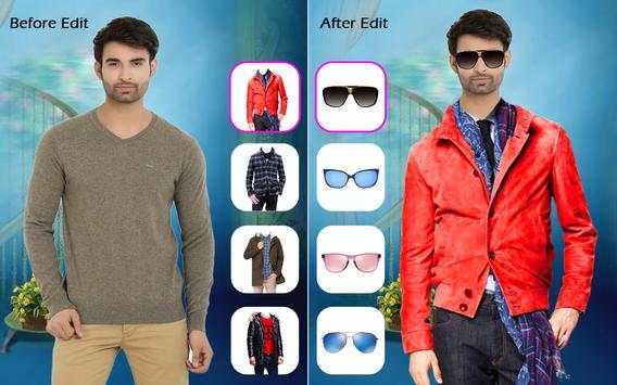 Men Check Shirt Photo Suit - Man Casual Shirt screenshot 11