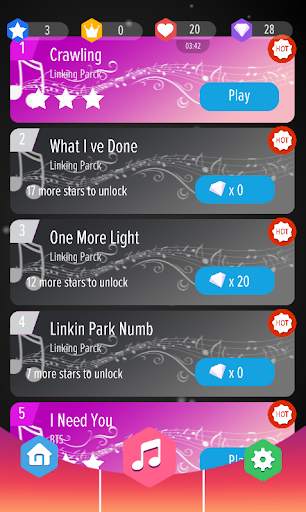 Linkin Park Perfect Piano Tiles screenshot 3