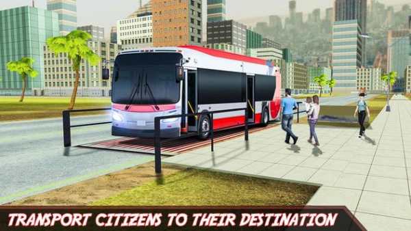 City Tourist Bus Transporter Driving Simulator 3D screenshot 1