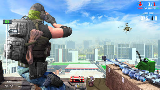 Banduk Game - Sniper Gun Games screenshot 4