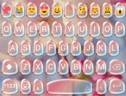 Dewdrop Emoji Keyboard Theme स्क्रीनशॉट 5