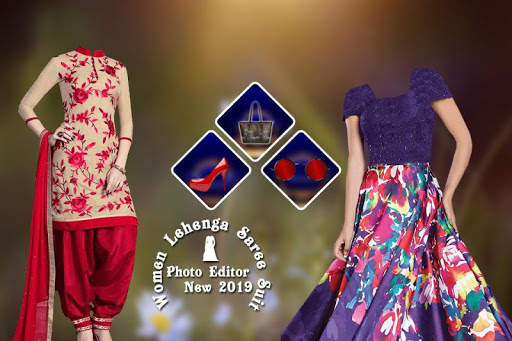 Women Lehenga photo Suit editor screenshot 6