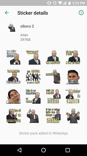 Sikera Figurinhas para Whatsapp screenshot 1